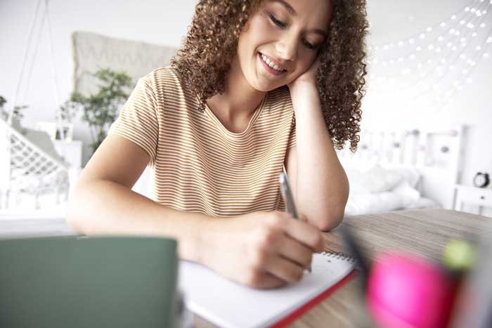 Journal writing helps explore our feelings.